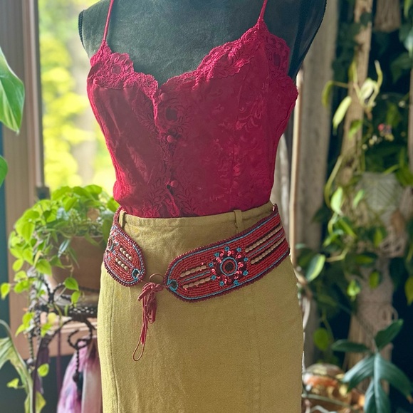 Vintage Beaded Belt, 1960’s, Hippie, Boho, Vintage 60’s - Picture 4 of 4